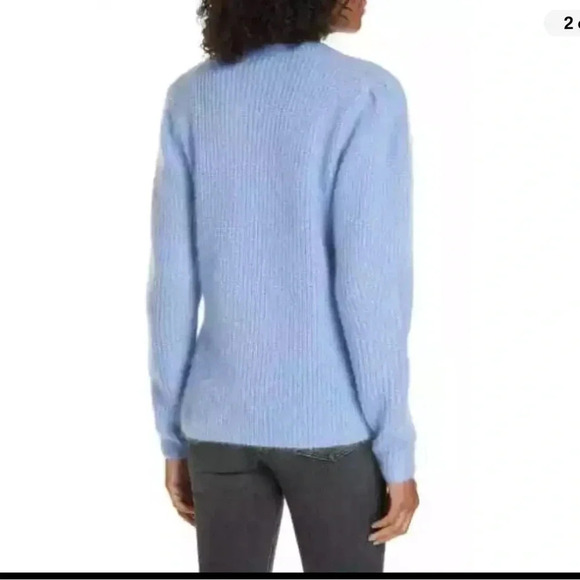 Lewit puff sleeve mohair blend sweater, NWT - Picture 2 of 11